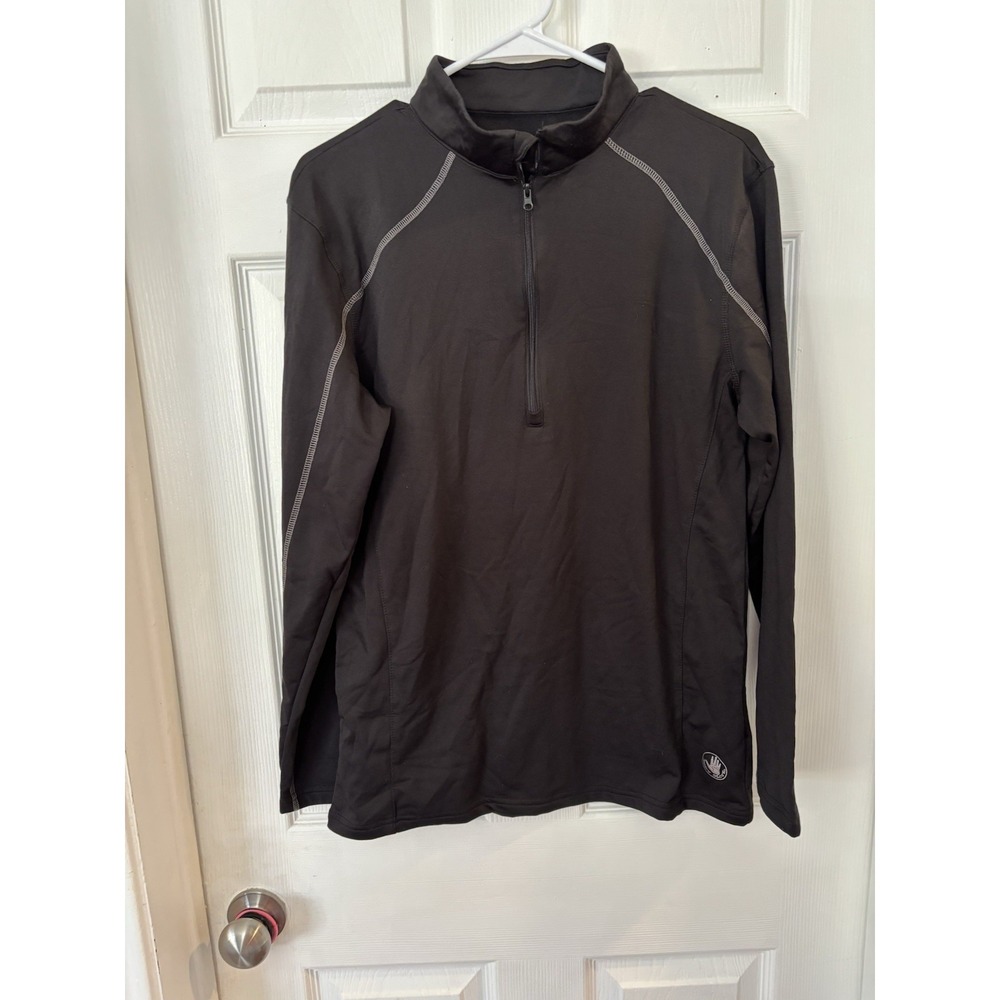 Men's fleece lined body glove 3/4 zip pullover shirt Large Outdoors Active Wear - Picture 6 of 8